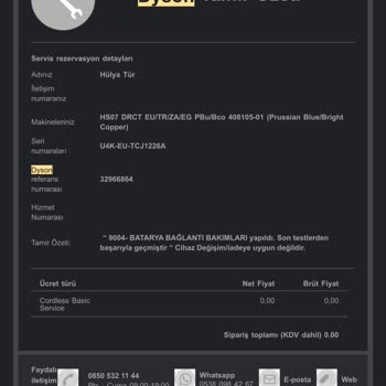 Dyson Saç Düzleştirici Gıcırtı Ve Yanlış Servis Müdahalesi