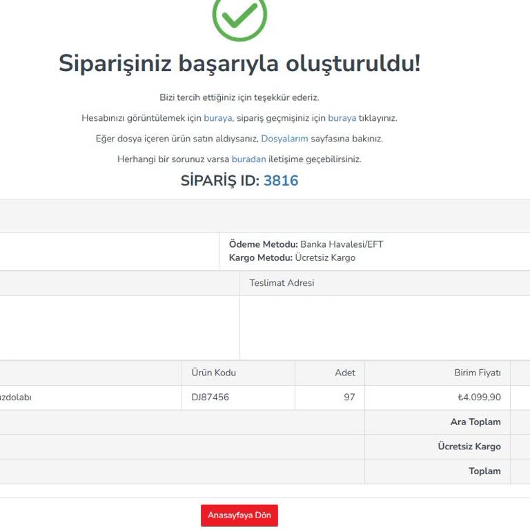 Dijitsu Ödeme Yapıldı, Buzdolabı Ve İade Bekleniyor