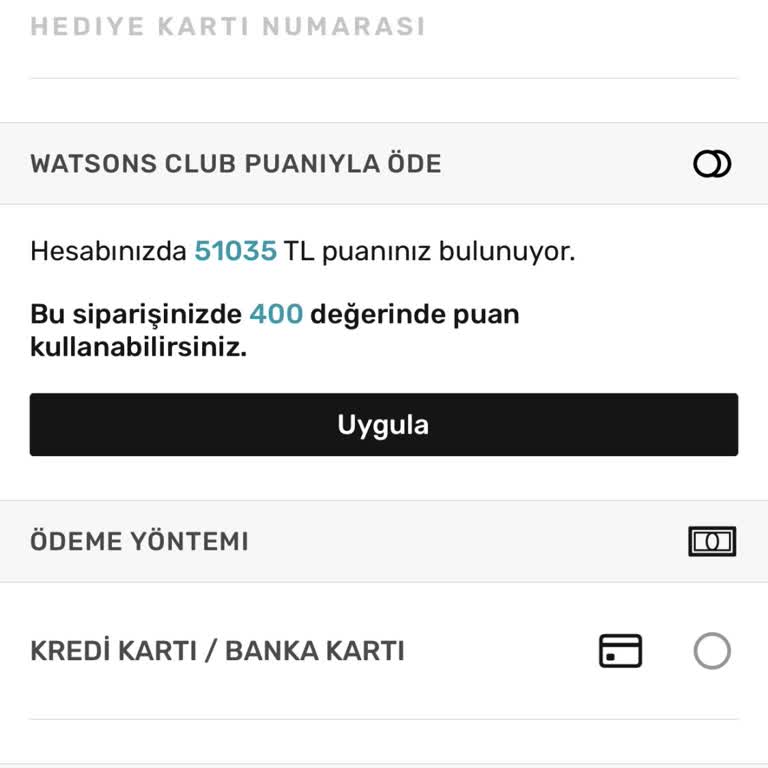 Watsons Kampanya Puan Eksikliği