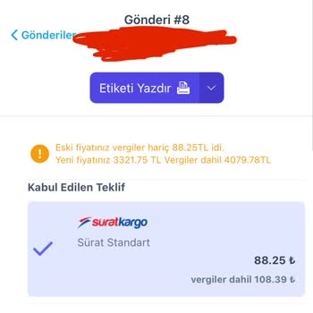 Yanlış Ağırlık Girişi Nedeniyle Yüksek Faturalandırma Sorunu