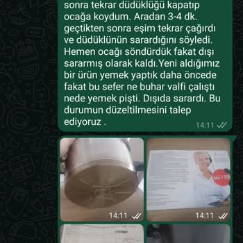 Düdüklü Tencere Sorunu: Yanık Ve Çizikler, Servis İlgisizliği