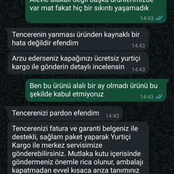 Düdüklü Tencere Sorunu: Yanık Ve Çizikler, Servis İlgisizliği