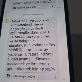 Vodafone'dan İzinsiz Üyelik Ve Ödemelerle Şok Fatura