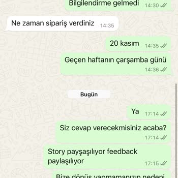 Sipariş Sonrası İletişim Sorunu