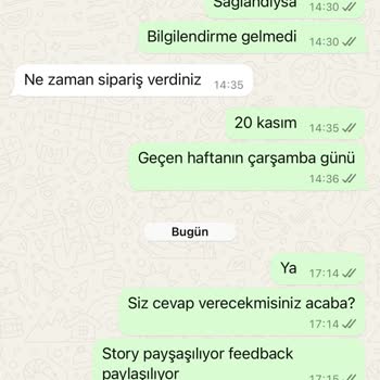 Sipariş Sonrası İletişim Sorunu