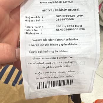 Değişim Fişine Rağmen Ürün Değişimi Yapılmıyor