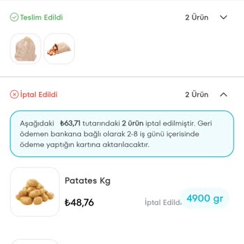 A101 Kapıda Hizmetinde Sürekli Eksik Ürün Teslimatı