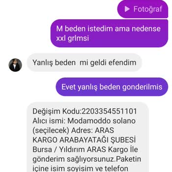 Yanlış Beden Ve Geciken Kargo Sorunu