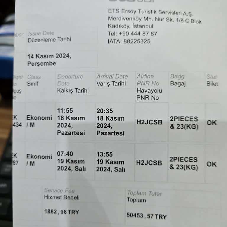 İptal Edilen Biletin İadesi Yapılmıyor