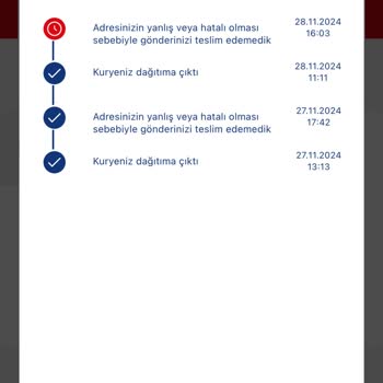 Kargo Teslimatında Sürekli Adres Sorunu Ve Ulaşılamayan Müşteri Hizmetleri
