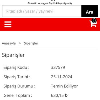 Siparişim Neden Hala Temin Ediliyor?