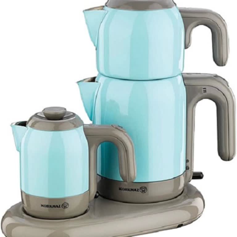 Korkmaz Mutfak Eşyaları Tehlikeli Elektrikli Demlik Seti