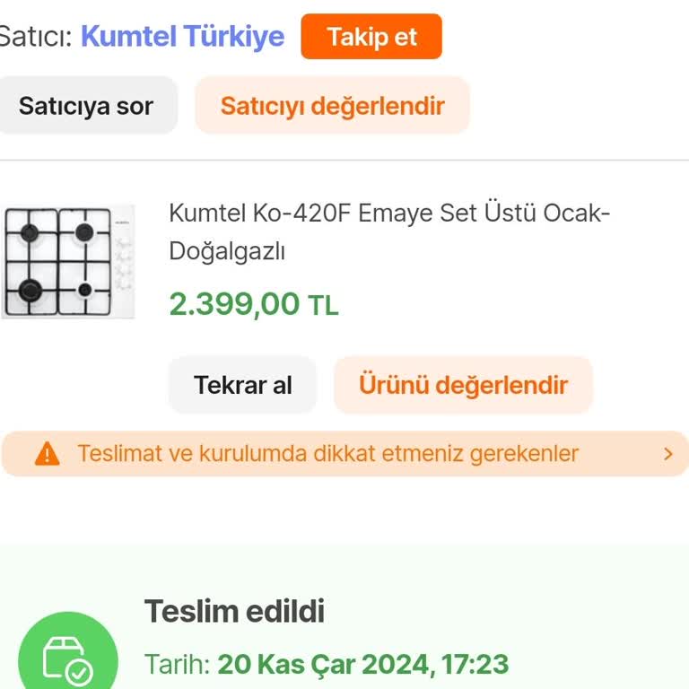 Kumtel Ocak Kurulumunda 3 Günlük Bekleyiş Ve İletişim Sorunu
