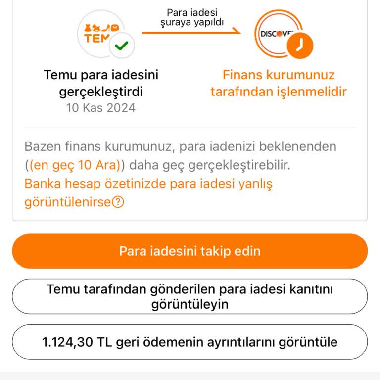 Para İadesi Sorunu: Banka Ve Temu Arasında Sıkıştım