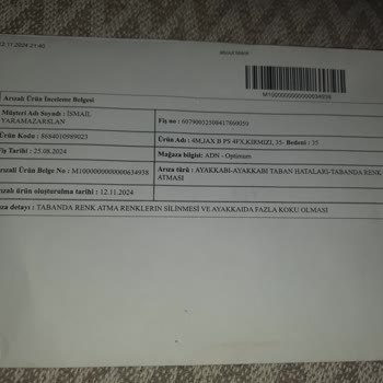 Ayakkabıda Kalite Sorunu Ve Yetersiz Müşteri Hizmeti
