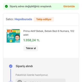 Eksik Gönderilen Bebek Bezleri Sorunu
