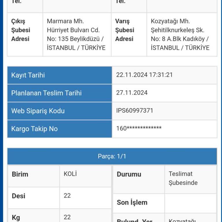 Sürat Kargo'dan İstanbul İçi Teslimat Gecikmesi