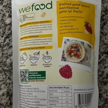 Wefood Yulaf Ezmesi'nde Böcek Şoku