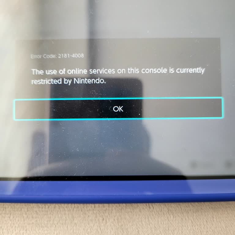 Nintendo консоль: проблема с ограничением операций