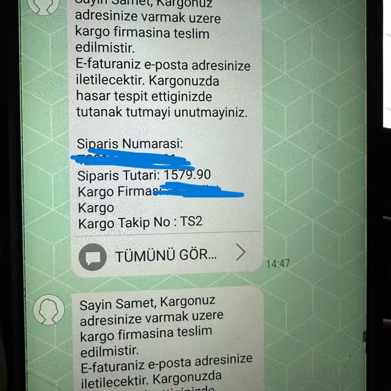 Kargo Sürecinde Yaşanan Gecikme