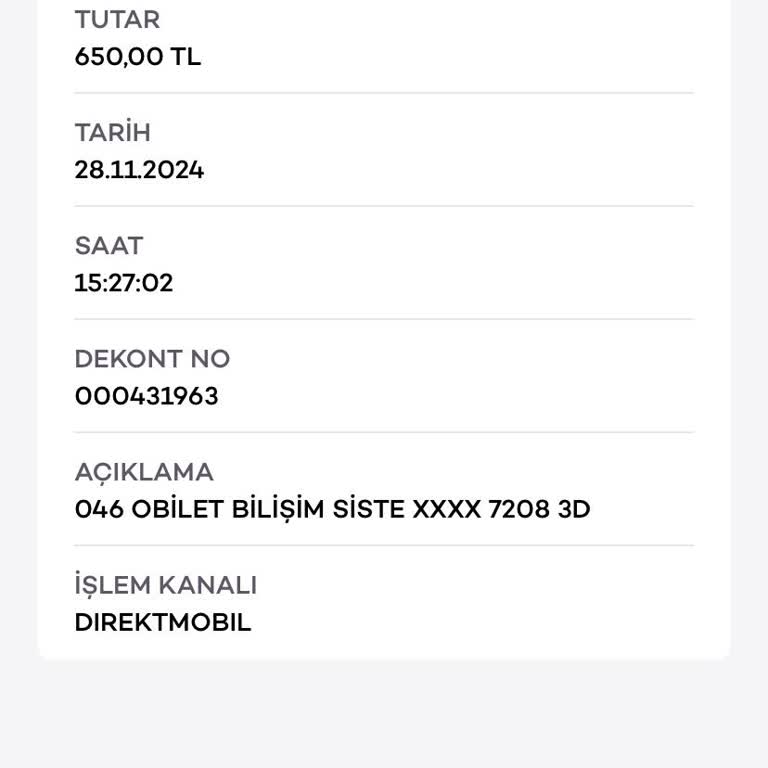 Bilet Görüntülenemiyor Ve Bildirim Gelmedi