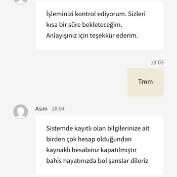 Ödeme Yapılmadan Hesabım Kapatıldı