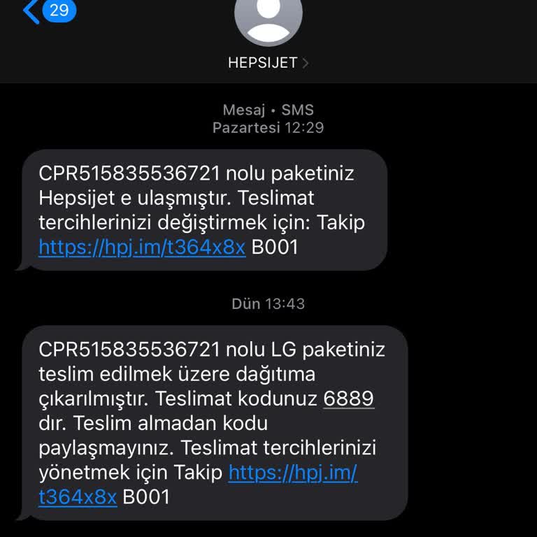 Hepsijet Teslimat Sorunu Ve İletişim Eksikliği