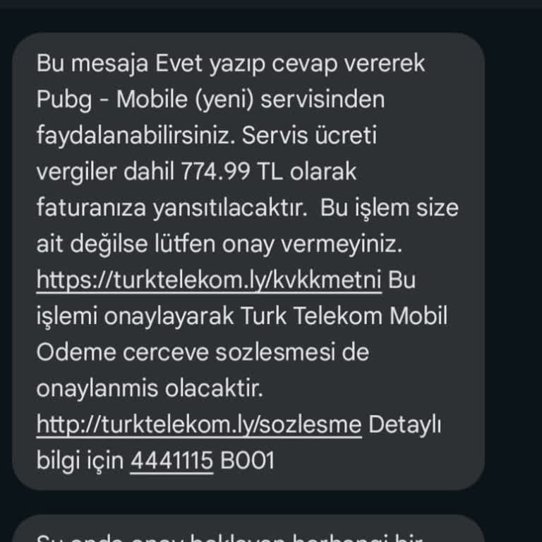 Yetkisiz Mobil Ödeme İşlemi