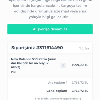 Ödeme Fiyat Farkı Ve İptal Sorunu