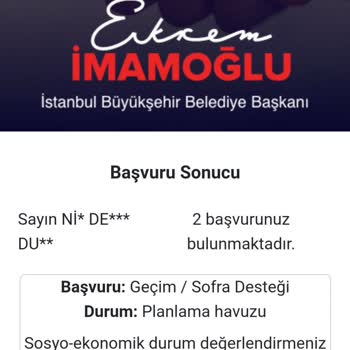 İBB'den Geciken Yardım Dönüşü