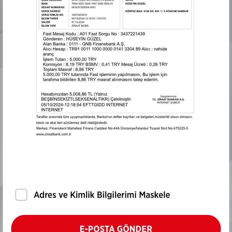 Tosunspor'dan Eksik Teslimat Ve Oyalama