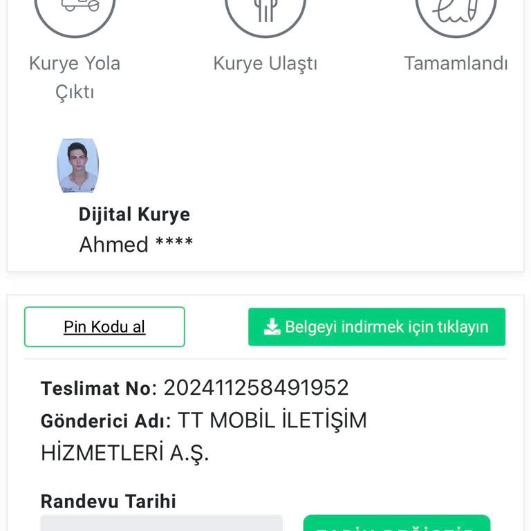 Randevu Tarihinde Ulaşılmayan Dijital Kurye Sorunu