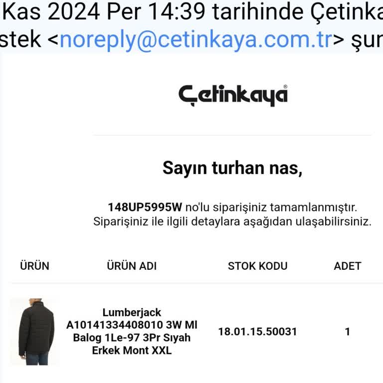 Çetinkaya'dan Sipariş Edilen Montun Teslim Edilmemesi
