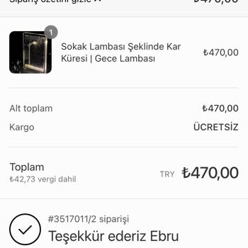 Kayıp Gece Lambası Ve Ulaşılamayan Firma