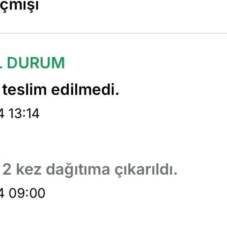 Kargom Güvenliğe Teslim Edilmedi, Mağdur Oldum