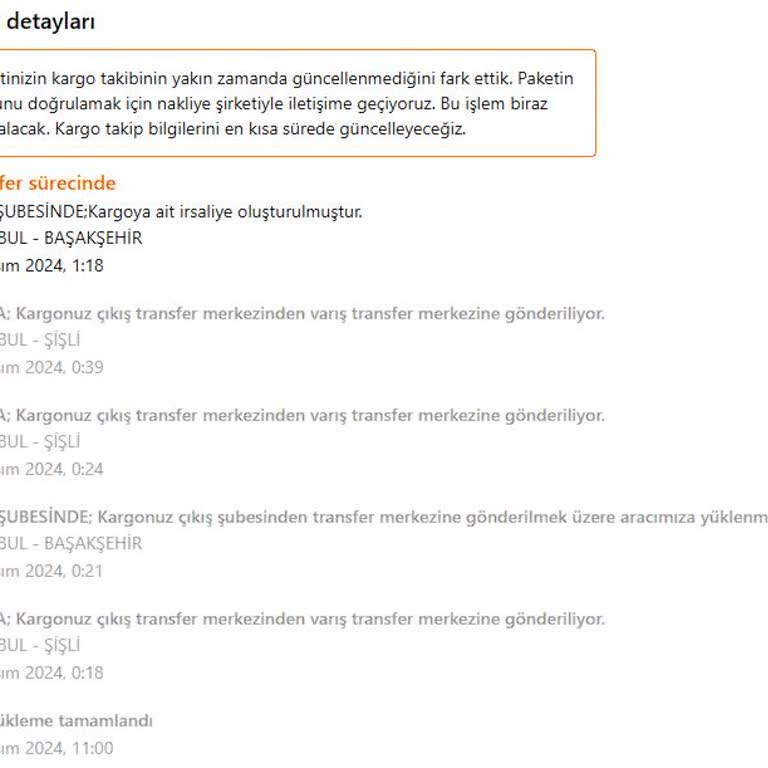 Kargo Teslimatı Sorunu: Şube Bekletmesi