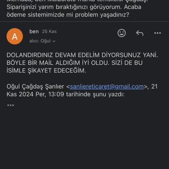 Sipariş Verdim, Ürün Yok!