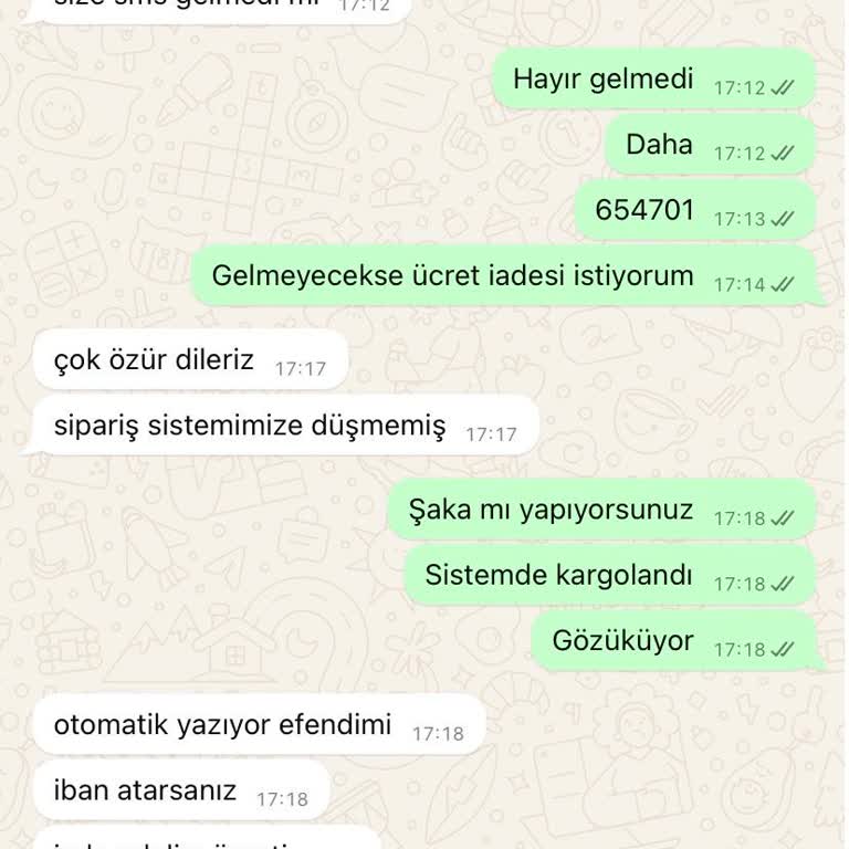 Buharkeyf'ten Sipariş Sorunu Ve İade Süreci