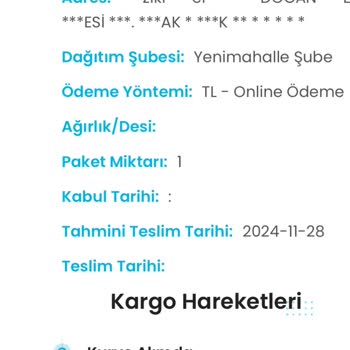 Kargoist Sakarya Şubesi Adres Sorunu Ve İade Süreci