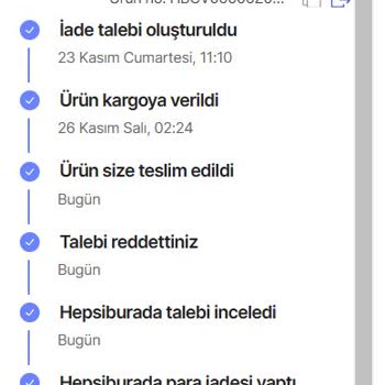 Hepsiburada İşortağım Haksız İade Ve Mağduriyet!