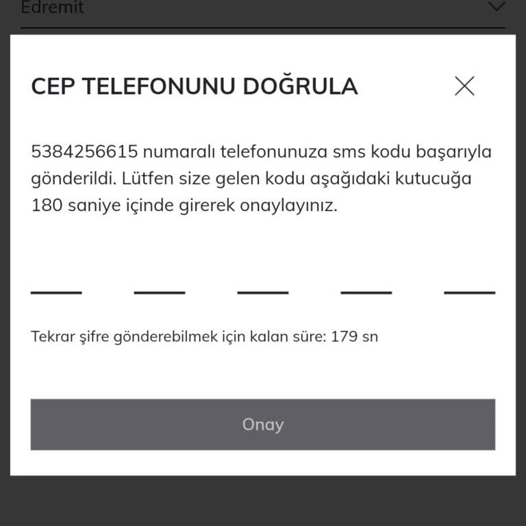Onay Kodu Gelmiyor, Alışveriş Yapamıyorum