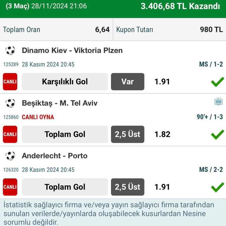 Eksik Yatırılan Kazanç: Nesine.com Kupon Sorunu