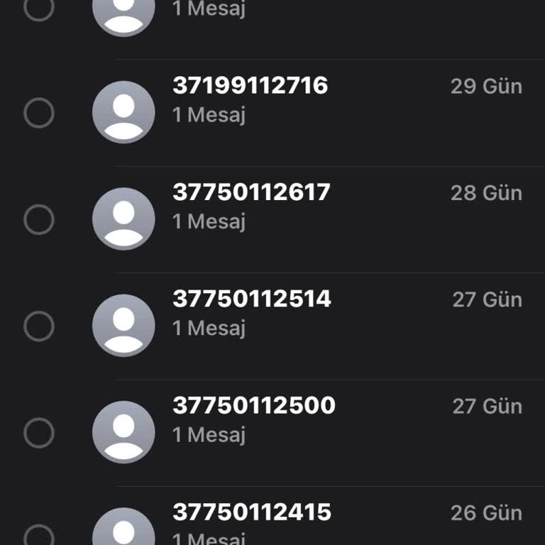 Yabancı Numaralardan Gelen Mesaj Sorunu