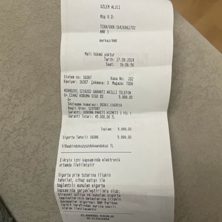 Kasko Paketi Ve Ekran Koruyucu Sorunu