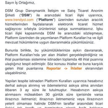 Trendyol Satıcı Hesabım Sebepsiz Kapatıldı