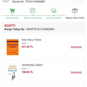 Kargoya Verilmeyen Kitaplar Ve Cevapsız Müşteri Hizmetleri