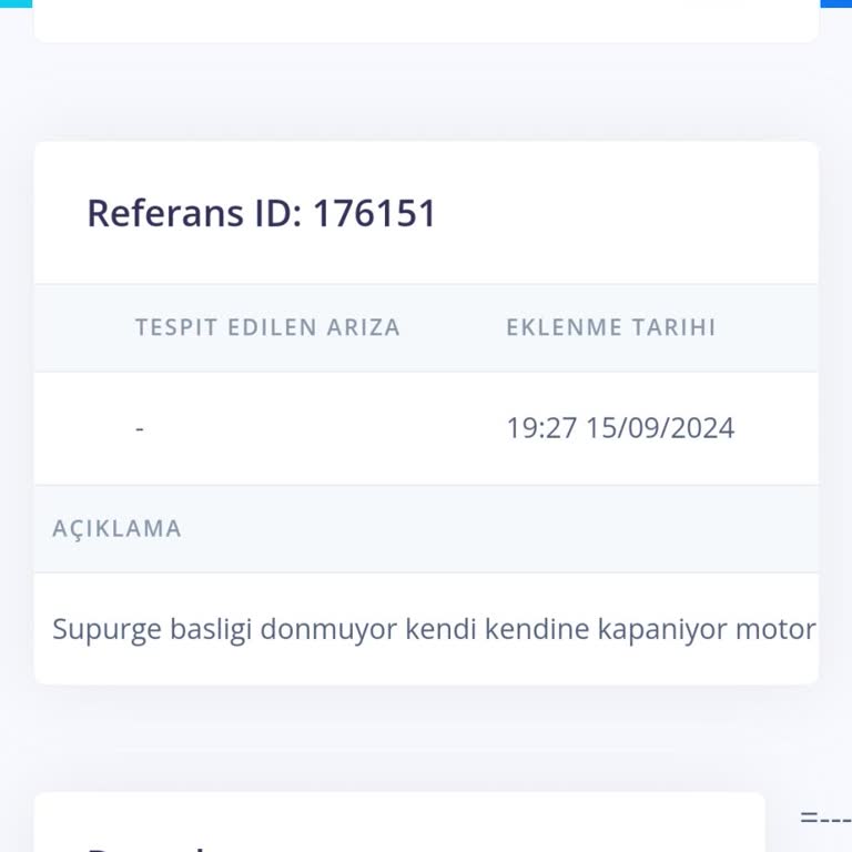 Blaupunkt Süpürge Garanti Sürecinde Parça Bekleme Sorunu