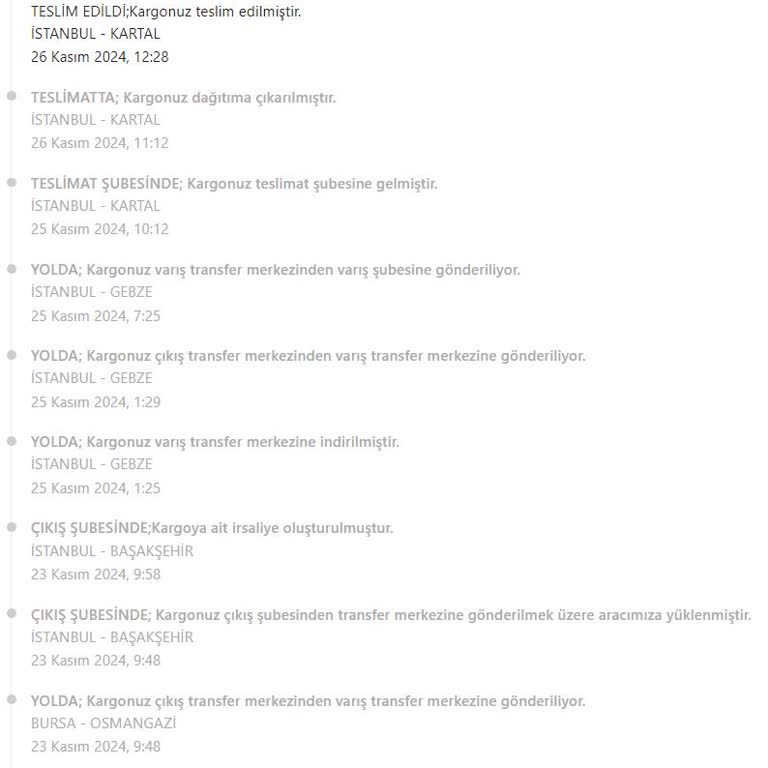 Teslim Edilmeyen Kargo Ve İlgisiz Müşteri Hizmetleri