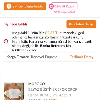 Yanlış Ürün İadesi Ve Yetersiz Destek