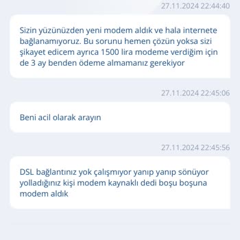TurkNet İle Yaşanan Altyapı Sorunları Ve Müşteri Hizmetleri Eksikliği